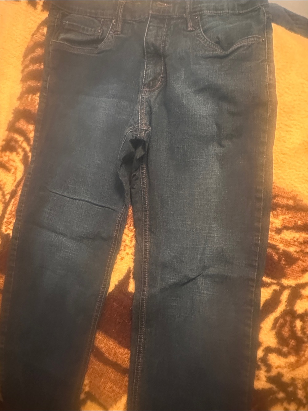 Classic Men's Dark Blue Bootcut Jeans